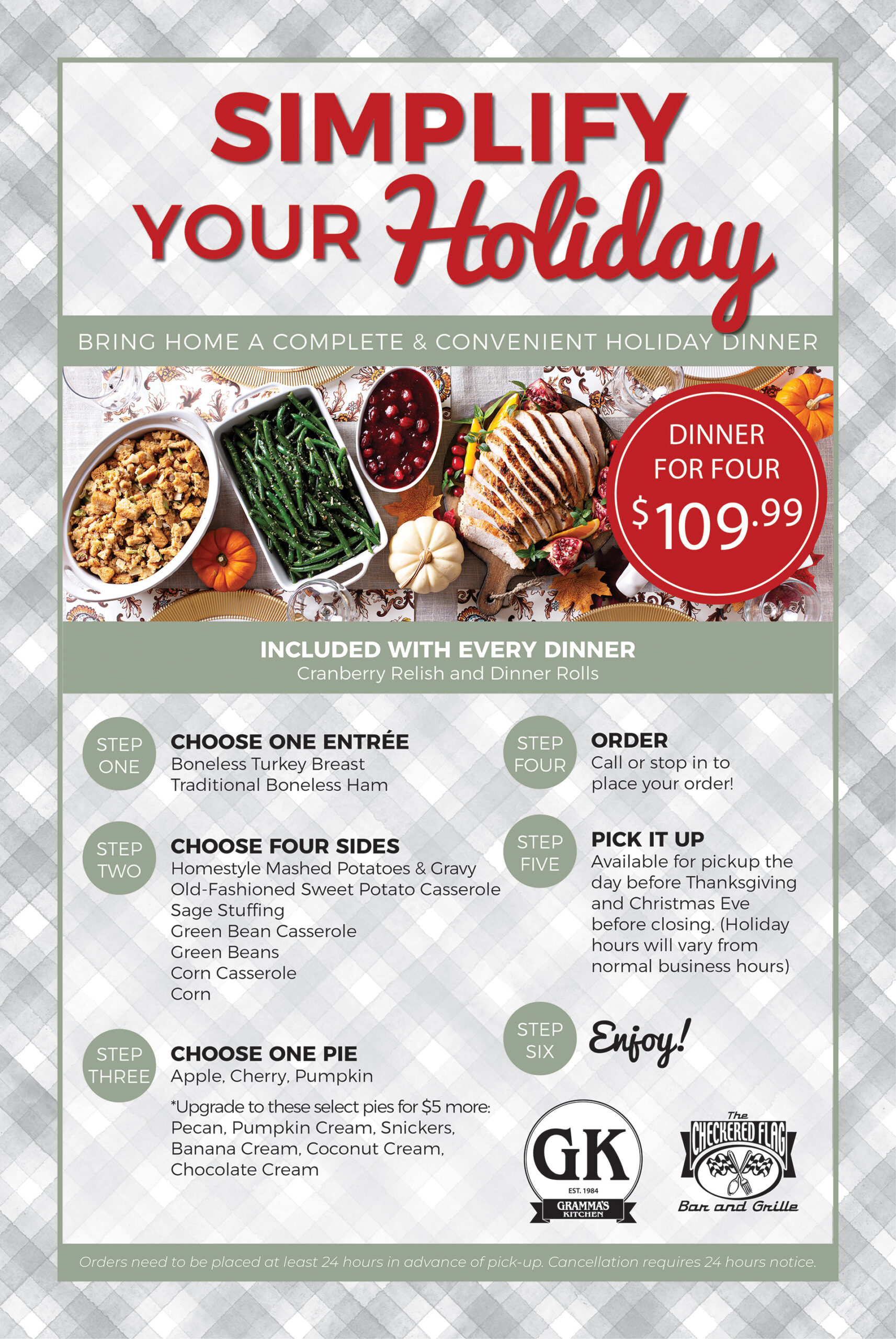 Gramma's Holiday Meals To Go